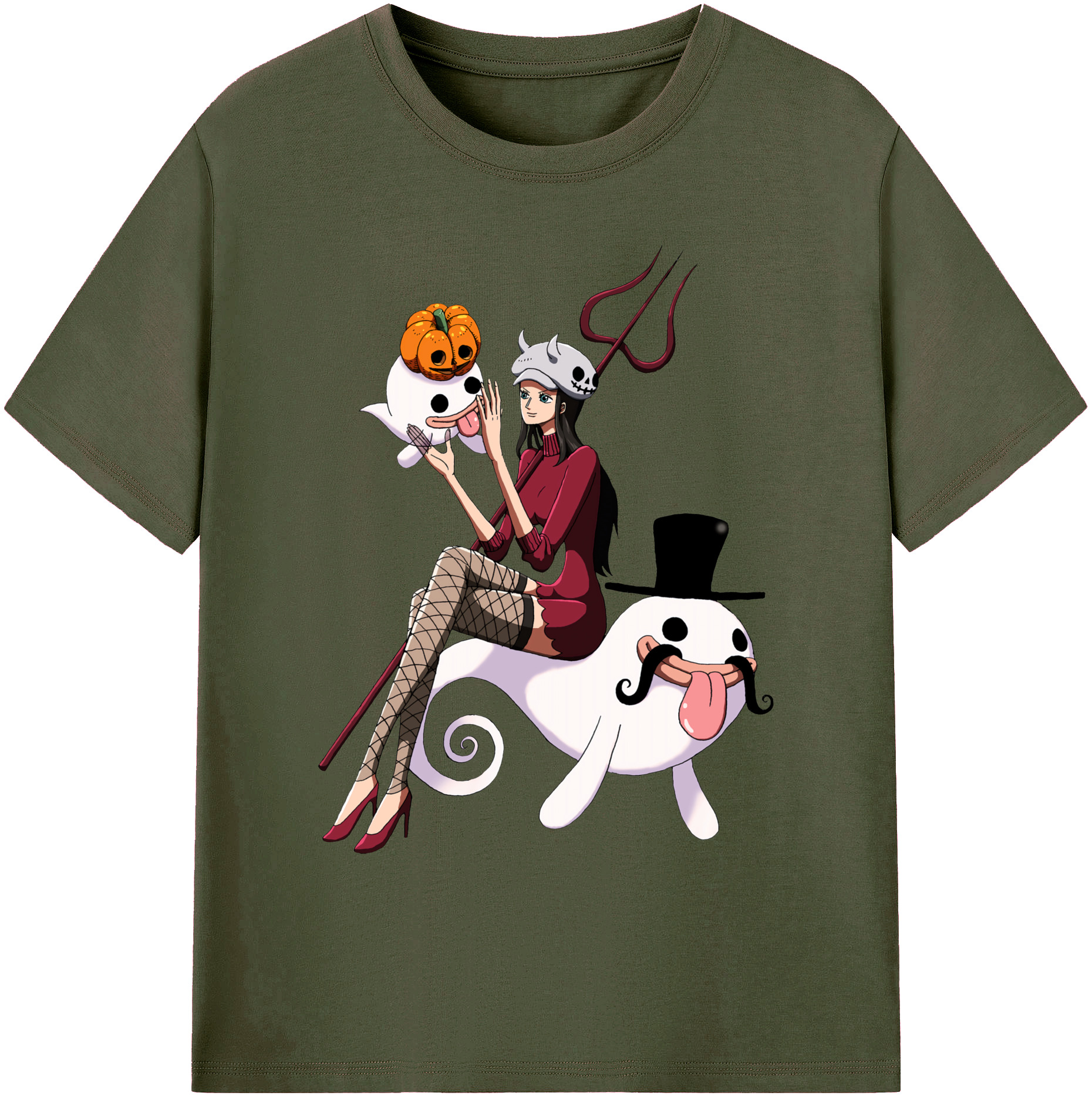 ワンピース ニコ・ロビン ONE PIECE Nico Robin 綿100％ メンズ半袖Tシャツ｜肌触りやわらか＆通気性
